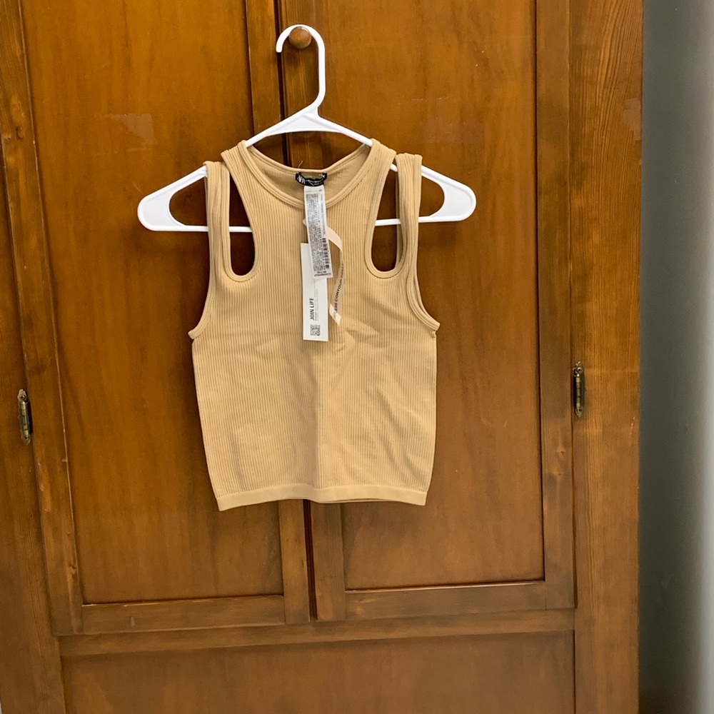ZARA cut out crop top NEW XS blogger favorite